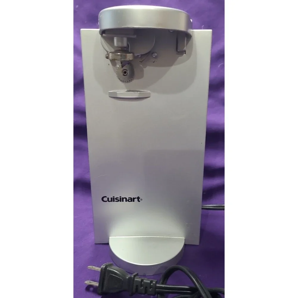 Cuisinart CCO-40BC Electric Can Opener Brushed Chrome Tested Works Clean